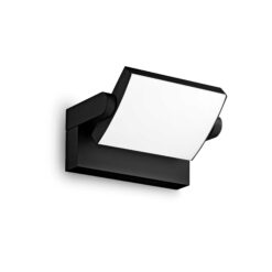 IDEAL LUX Προβολέας Τοίχου Βεράντας SWIPE LED 20.5W 3000K IP54 Μαύρου Χρώματος – 287706