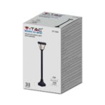 LED Ηλιακό Φωτιστικό Κήπου Δαπέδου 2W V-TAC IP65 με Μαύρο Σώμα CCT – 2891