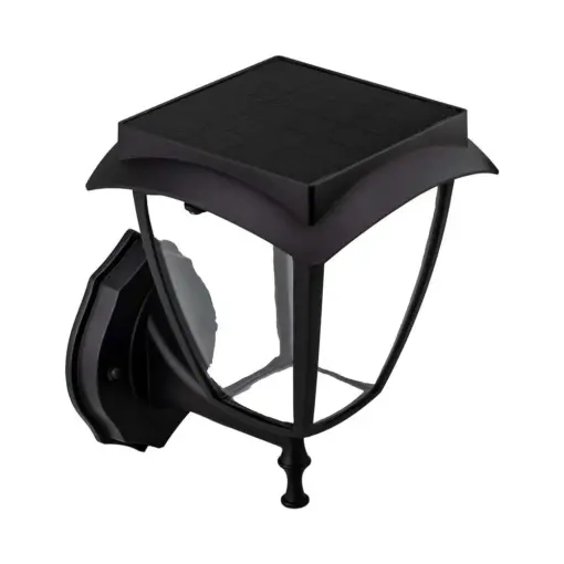 LED Ηλιακό Φαναράκι 2W V-TAC IP65 Μαύρο Σώμα 3000Κ+6000Κ – 2892