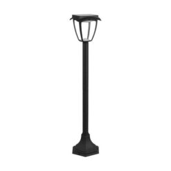 LED Ηλιακό Φωτιστικό Κήπου Δαπέδου 2W V-TAC IP65 με Μαύρο ώμα  3000K+6000K – 2894