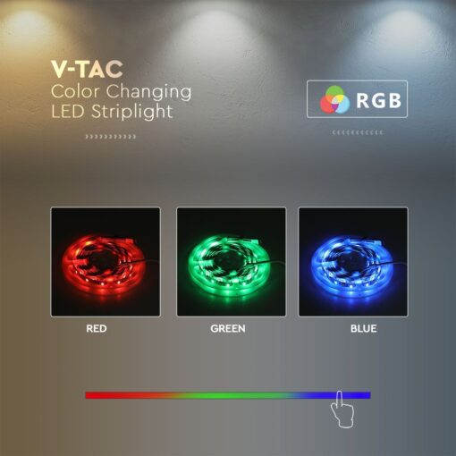 Tαινία LED SMD5050 DC:24V 24W/m IP65 RGB+CCT V-TAC – 2896