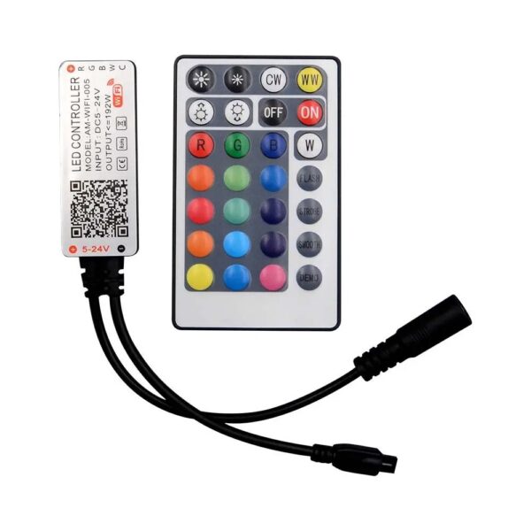 WiFi controller με χειριστήριο 28 κουμπιών RGB+CCT 5 καναλιών V-TAC – 2900