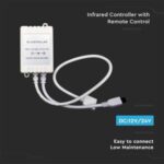 Infrared controller με χειριστήριο 24 κουμπιών CCT 12V/24V V-TAC – 2901