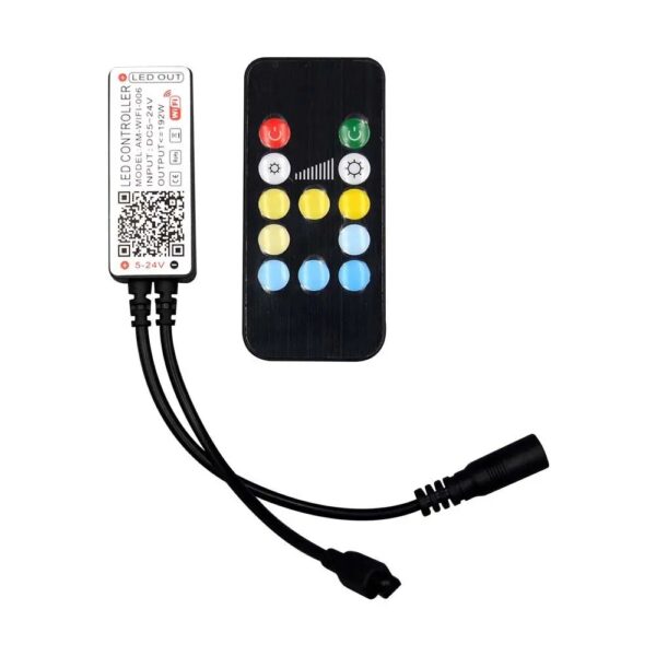 WiFi controller με χειριστήριο 12 κουμπιών CCT 12/24V V-TAC – 2902