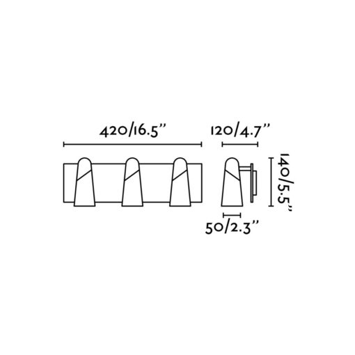 Faro Barcelona LAO Επιτοίχιο Φωτιστικό Μαύρου Χρώματος LED 3000K 13W- 29043