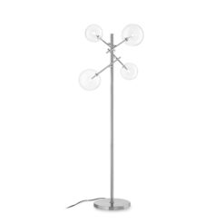 IDEAL LUX Φωτιστικό Δαπέδου EQUINOXE 4xG4 Χρωμίου – 290959