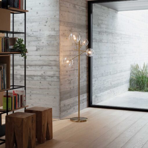 IDEAL LUX Φωτιστικό Δαπέδου EQUINOXE 4xG4 Χρωμίου – 290959