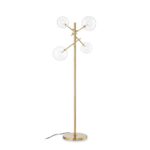 IDEAL LUX Φωτιστικό Δαπέδου EQUINOXE 4xG4 Χρυσού Χρώματος – 290966