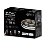 Wi-Fi  Σετ Ταινίας LED IP65 Πολύχρωμη RGB+WW+CW 15W V-TAC Συμβατή με Alexa & Google Home – 2910