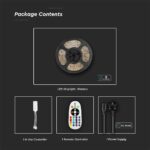 Wi-Fi  Σετ Ταινίας LED IP65 Πολύχρωμη RGB+WW+CW 15W V-TAC Συμβατή με Alexa & Google Home – 2910