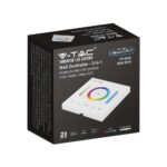 Ασύρματο RF Επιτοίχιο Controller Dimmer Αφής 12V 120W /24V 240W για  LED Ταινίες RGB/RGBW/RGB+CCT V-TAC – 2915