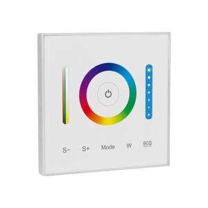 Ασύρματο RF Επιτοίχιο Controller Dimmer Αφής 12V 120W /24V 240W για  LED Ταινίες RGB/RGBW/RGB+CCT V-TAC – 2915