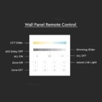 Ασύρματο Επιτοίχιο Controller Αφής RF 12V/24V για LED Ταινίες CCT 4 Ζωνών V-TAC – 2916