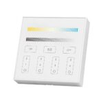 Ασύρματο Επιτοίχιο Controller Αφής RF 12V/24V για LED Ταινίες CCT 4 Ζωνών V-TAC – 2916