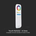 RF Χειριστήριο Αφής  RGB+CCT 8 ζωνών V-TAC – 2921