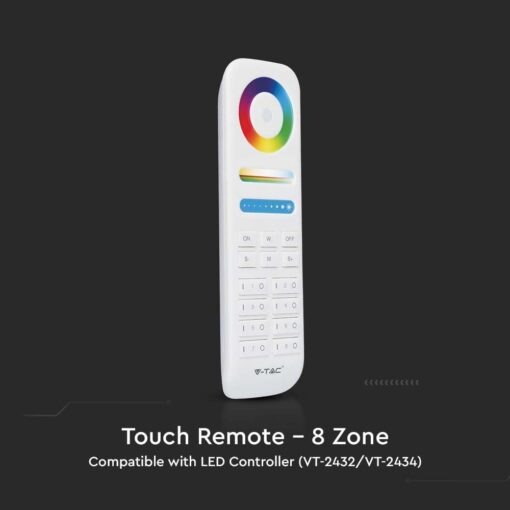 RF Χειριστήριο Αφής  RGB+CCT 8 ζωνών V-TAC – 2921