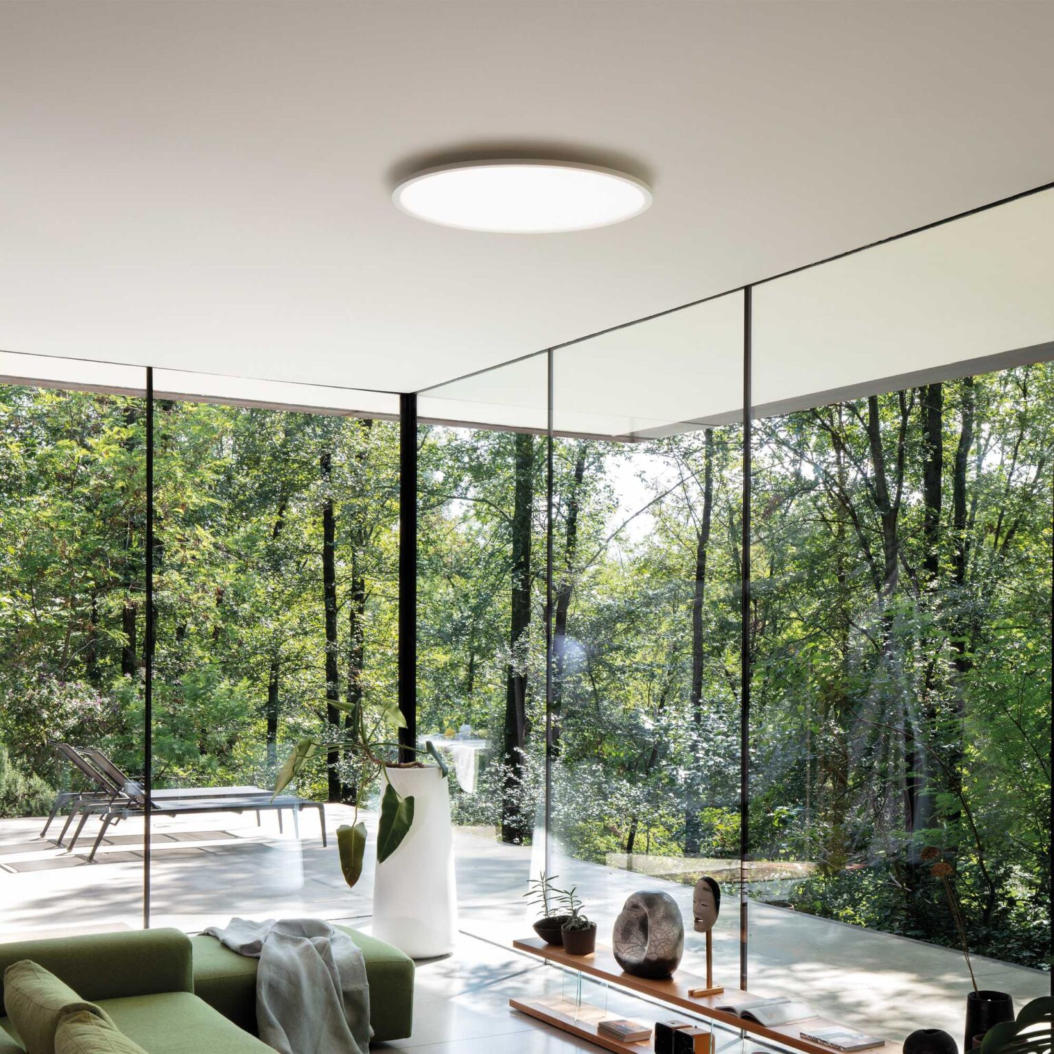 IDEAL LUX Φωτιστικό Οροφής FLY LED 18W  3000K Λευκού Χρώματος – 306643