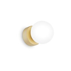 IDEAL LUX Επιτοίχιο Φωτιστικό PERLAGE 1xG9 Χρυσού Χρώματος – 292410