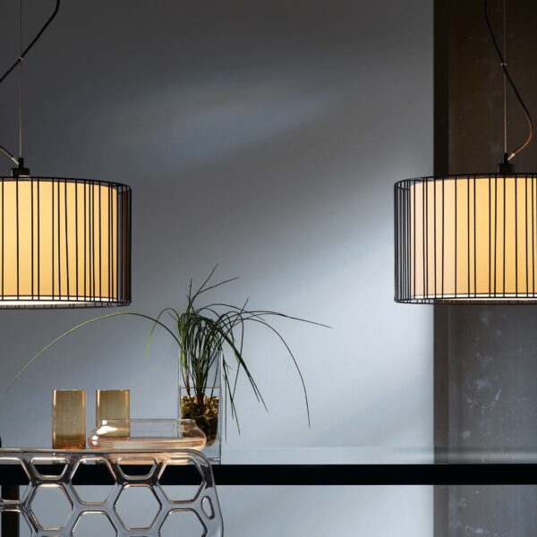 Κρεμαστό Φωτιστικό LINDA  ΜΑΥΡΟ 1xE27 FARO – 29313