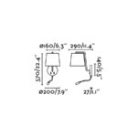 Faro Barcelona BERNI Επιτοίχιο Φωτιστικό Μαύρου Χρώματος E27 με Αναγνώστη LED 3W 3000K – 29330