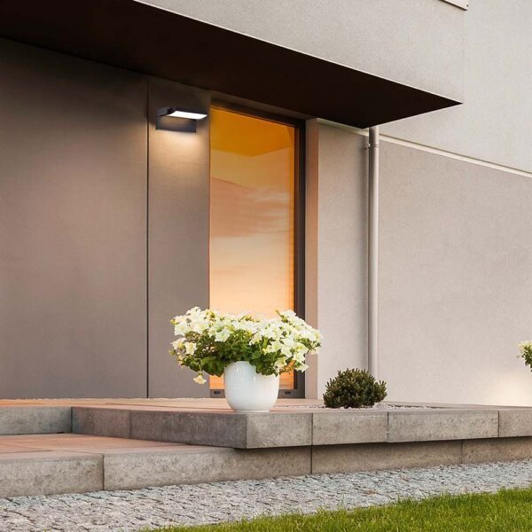 LED Επιτοίχιο Φωτιστικό Εξωτερικού Χώρου Περιστρεφόμενο Μαύρο 17W IP65 Θερμό 3000K V-TAC – 2936