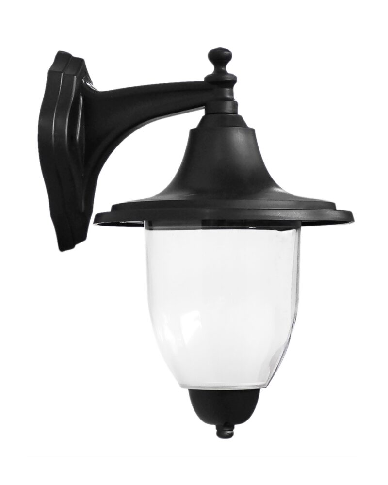 LP-961ΑΝ BLACK PLASTIC ΕΠΙΤΟΙΧΙΟ ΕΞ.ΧΩΡΟΥ Ε/27 Heronia – 07-1407