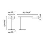 Faro Barcelona LOOP  Επιτραπέζιο Φωτιστικό, Αφής, Step Dimmable, Χρώματος Ξύλου LED 2700K 6W – 29398
