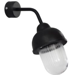 SLP-951AS 45⁰ BL Επιτοίχιο φωτιστικό Ε/27 μαύρο Heronia – 07-1413