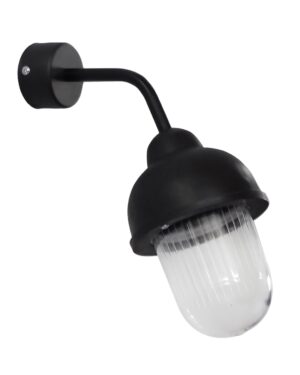 SLP-951AS 45⁰ BL Επιτοίχιο φωτιστικό Ε/27 μαύρο Heronia – 07-1413