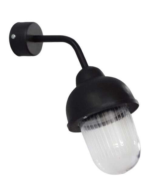 SLP-951AS 45⁰ BL Επιτοίχιο φωτιστικό Ε/27 μαύρο Heronia – 07-1413