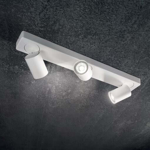 IDEAL LUX Φωτιστικό Οροφής RUDY 3xGU10 Λευκού Χρώματος – 294810