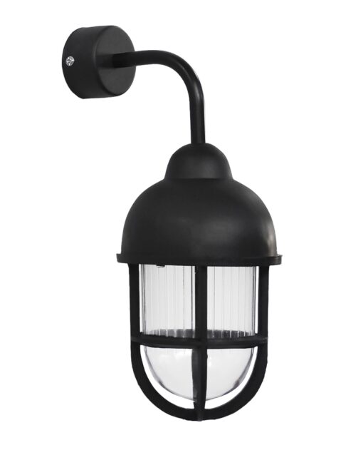 SLP-900AS BLACK 90⁰ Επιτοίχιο φωτιστικό Ε/27 μαύρο Heronia – 07-1415