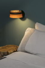 Faro Barcelona 29565 LOOP Φωτιστικό Τοίχου Μαύρο Ξύλο Cherry 6W 221lm 2700K Dimmable