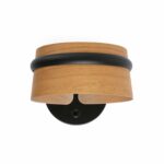 ΦΩΤΙΣΤΙΚΟ ΤΟΙΧΟΥ LOOP CHERRY WOOD ΜΑΥΡΟ   FARO – 29565