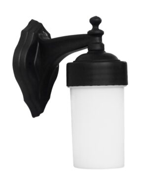 D-06AN BLACK Επιτοίχιο φωτιστικό Ε/27 μαύρο Heronia – 32-0138