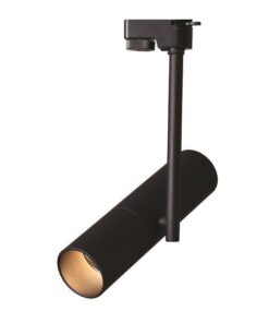 ΣΠΟΤ ΡΑΓΑΣ 2 ΓΡΑΜΜΩΝ GU10 Φ53x200mm ΜΑΥΡΟ EUROLAMP – 145-59085