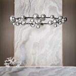IDEAL LUX Κρεμαστό Φωτιστικό PERLAGE 30xG9 Μαύρου Χρώματος – 296753
