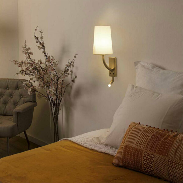 ΦΩΤΙΣΤΙΚΟ ΤΟΙΧΟΥ REM ΣΚΟΥΡΟ ΧΡΥΣΟ ΚΑΙ ΜΠΕΖ ΜΕ ΑΝΑΓΝΩΣΤΗ   LAMPSFARO – 29683-20