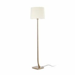 REM BRONZE FLOOR LAMP WHITE LAMPSHADE             FARO – 29687-07