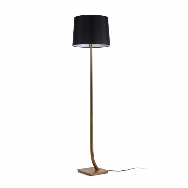 REM BRONZE FLOOR LAMP BLACK LAMPSHADE             FARO – 29687-09