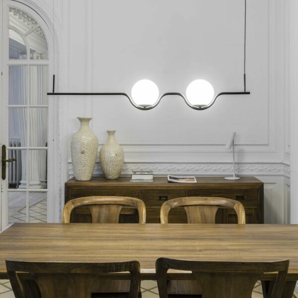 Φωτιστικό Κρεμαστό Ράγα Faro Le Vita  Μαύρο Ματ 13W 2700K FARO – 29696