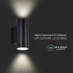 Επιτοίχιο Φωτιστικό Σποτ Up-Down GU10 Μαύρο V-TAC – 2971