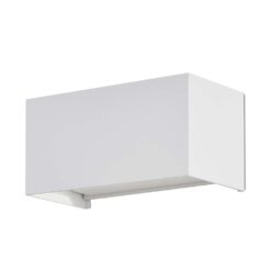LED απλίκα 24W ορθογώνια με λευκό σώμα 3000K θερμό λευκό IP65 V-TAC – 2975