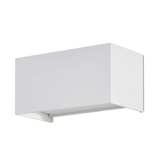 LED απλίκα 24W ορθογώνια με λευκό σώμα 3000K θερμό λευκό IP65 V-TAC – 2975
