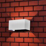 LED απλίκα 24W ορθογώνια με λευκό σώμα 4000K φυσικό λευκό IP65 V-TAC – 2976