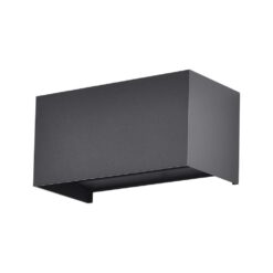 LED Απλίκα Up-Down Ρυθμιζόμενη Δέσμη 24W Ορθογώνια Μαύρο 4000K Φυσικό Λευκό IP65 V-TAC - 2978