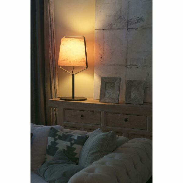 ΕΠΙΤΡΕΑΠΕΖΙΟ ΦΩΤΙΣΤΙΚΟ STOOD ΜΑΥΡΟ ΚΑΙ ΞΥΛΙΝΟ  20W         FARO – 29846