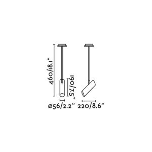 LINK BLACK CEILING LAMP 1 X GU10 11W              FARO – 29878