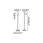 LINK WHITE FLOOR LAMP 1 X GU10 11W                FARO – 29883