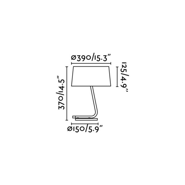 Faro Barcelona HOTEL Επιτραπέζιο Φωτιστικό Λευκού Χρώματος- 29942